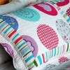 Slickblue Full/Queen 3PC Cotton Quilt Set — 10 Unique Designs, Vermicelli Quilted with 2 Shams - 3 of 4