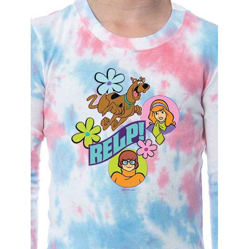 Scooby-Doo Girls' Unisex Child Relp! Daphne Velma Character Pajama Set Multicolored, 3 of 4