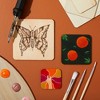 Bright Creations 70 Pack Unfinished Wood Squares Cutout Tiles for Crafts, Engraving, Wood Burning, 3 Sizes, 2", 3", 4" - 2 of 4