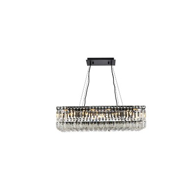 Elegant Lighting Maxime 28 inch black chandelier