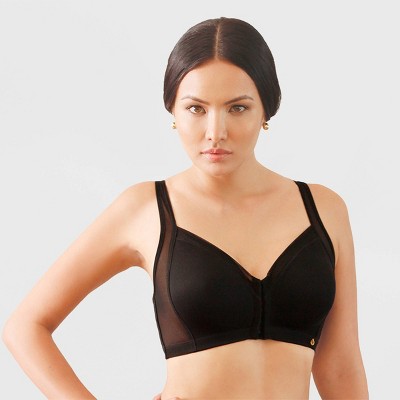 front zipper wirefree bra