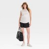 Active High-Rise Woven Maternity Shorts - Isabel Maternity by Ingrid & Isabel™ Black - 3 of 3