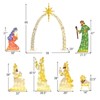 Costway 7 Pcs 5Ft Pre-Lit Holy Family & Three Wise Men with 310 White LED Lights for Yard - 3 of 4