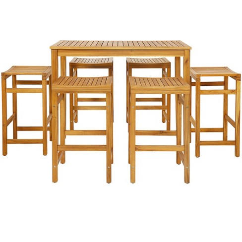 Rectangle pub table and chairs hot sale