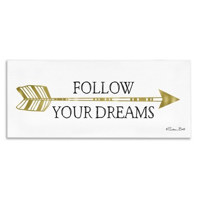 Stupell Industries Follow Your Dreams with Arrow, 30" x 13"