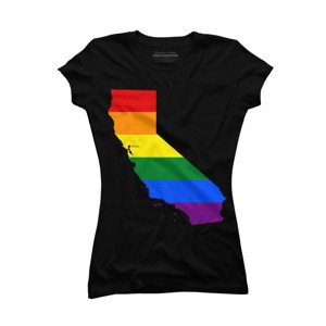 Adult Design By Humans California State Pride Flag By Galvanized T-Shirt - 1 of 2