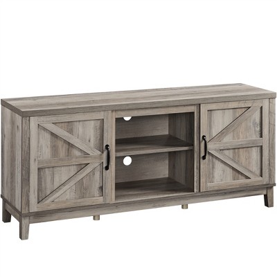 Yaheetech Farmhouse TV Stand for TVs up to 65in Entertainment Center with Storage Cabinet