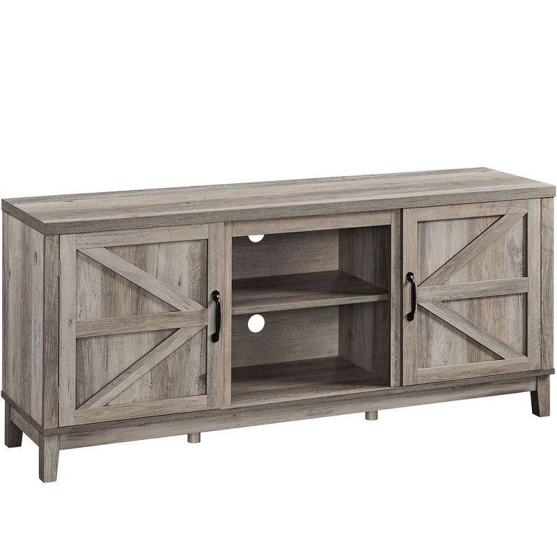 Yaheetech Farmhouse TV Stand for TVs up to 65in Entertainment Center with Storage Cabinet, 1 of 8