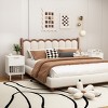 Modern Nightstand with Drawer and Open Shelf,White Bedside Table or End Table for Bedroom Living Room,Small Space Furniture-LAOTIES - 3 of 4