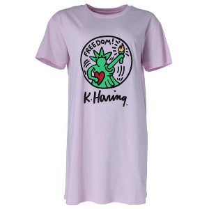 Keith Haring Women's Knit Sleep Night Shirt - 1 of 4