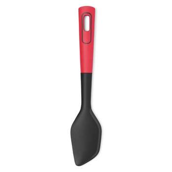 RSVP Silicone Mini Spatula and Spoon, Red, 8 inch