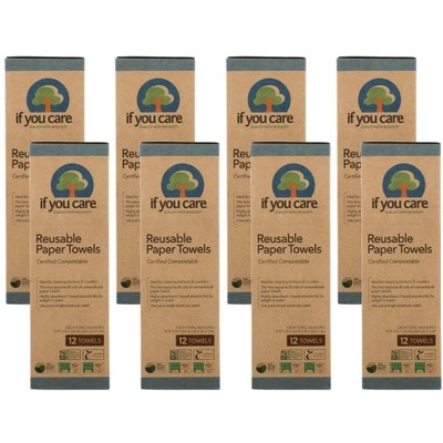 If You Care Reusable Paper Towels - Case of 8/12 ct