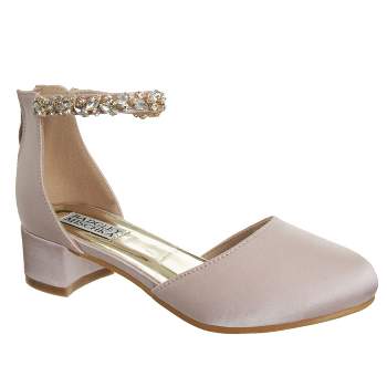 Badgley Mischka Girls' Wedding Shoe with Embellishments and Strap - Perfect for Parties, Weddings, and Special Occasions (Little Kid/Big Kids)