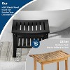 Acekool HDPE Shower Bench Waterproof 2-Tier Storage Ergonomic Curved Seat 400 lbs for Bathroom - 2 of 4