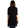 24seven Comfort Apparel Loose Fit Open Front Cardigan Vest - 3 of 4