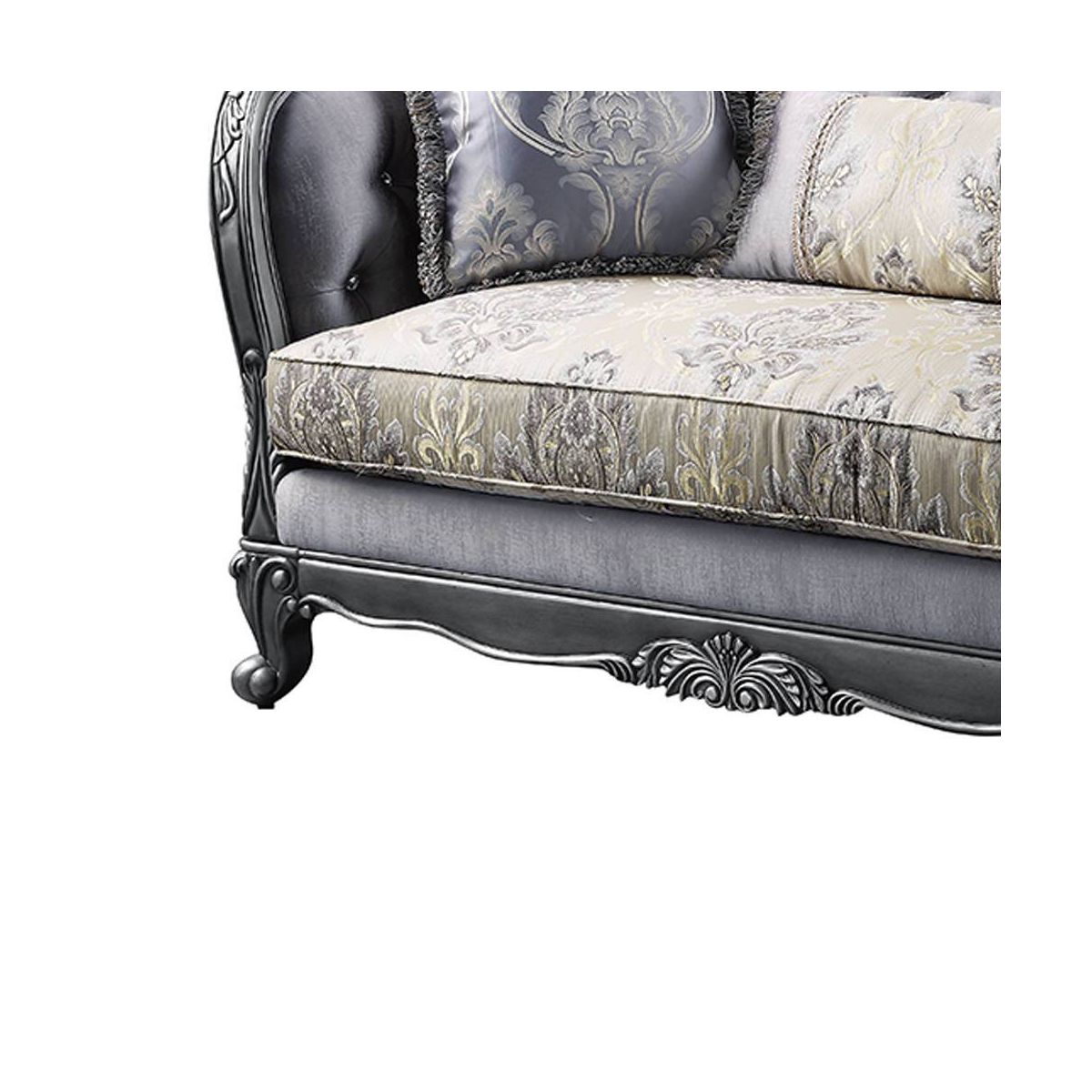Acme Furniture Ariadne Sofa Platinum Finish - thumbnail 3