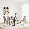 NicBex Upholstered Dining Chair Set of 4 Modern Fabric Accent Chair with Metal Legs for Kitchen,Dining Room - 4 of 4