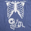 Maternity Skeleton Baby T Shirt Funny Cute Pregnancy Halloween Tee Announcement - Crazy Dog Maternity T Shirt - 3 of 4
