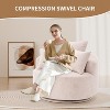 TIRAMISUBEST Swivel Compression Chair,Comfortable Single-Seat Crochet Yarn Chair with Full Sponge Cushion for Home, Office, and Hotel - 4 of 4