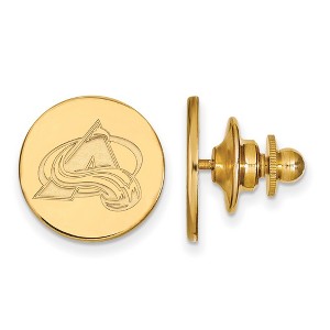 Black Bow Jewelry 14k Yellow Gold Colorado Avalanche NHL Pin - 1 of 3
