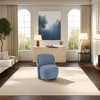 CAVINAS Polyester Accent Chair with Round Pine Wood Legs,Modrern Upholstered Living Room Chairs,Reading Chairs for Living Room - 2 of 4