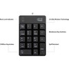 Adesso WKB-6010UB - Wireless Spill Resistant 18-Key Numeric Keypad - Wireless Connectivity - RF - USB Interface - 18 Key - English (US) - Windows - image 3 of 4