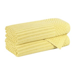 Modern Ribbed Cotton  Assorted Towel Set by Blue Nile Mills - 1 of 4