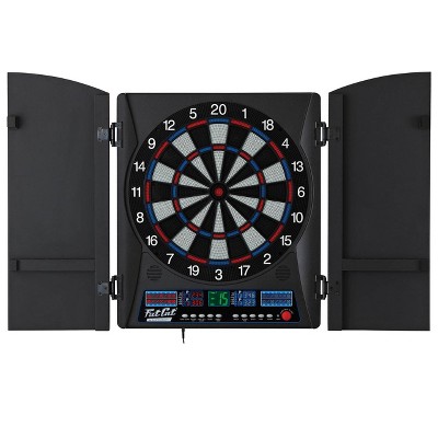 Fat Cat Electronx 13.5 Inch Electronic Soft Tip Classic Dartboard Game Cabinet