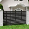 Syemin Patio Decorative Screens Outdoor Privacy Screen 6-Piece Sheet Screen Freestanding Decorative Privacy Screen, Black, 45.47"*15.75"*72.05" - 4 of 4