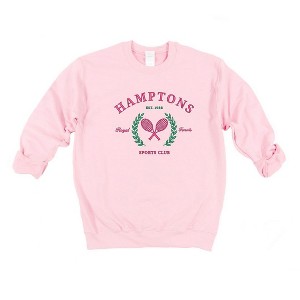 Simply Sage Market Women's Graphic Sweatshirt Embroidered Hampton Sports Club - 1 of 4