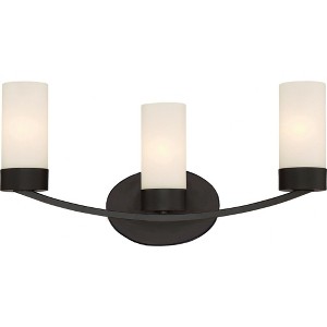 Nuvo Lighting Denver 3 - Light Vanity in  Mahogany Bronze - 1 of 1