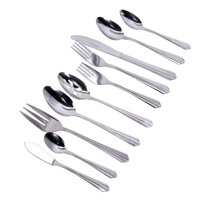 Gibson Classic Canberra 45 Piece Flatware Set, 1 of 8