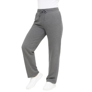 Blue Ice Women's Loose Fit  Classic Heavyweight Fleece Sweatpants with Open Bottom - 1 of 3