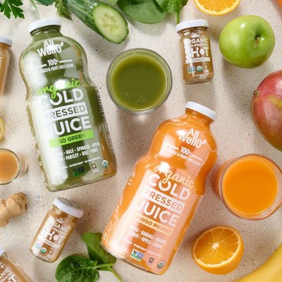 Allwello Go Green Organic Cold Pressed Juice - 32 fl oz