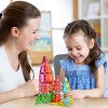 PICASSO-TILES Magnetic Tiles For Kids, Travel Size 48PCS Construction STEM Building Blocks Educational Toy - 2 of 4