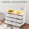 Dresser for Bedroom with 6 Drawers, Baby Changing Table Dresser with Changing Pad - 3 of 4