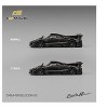 Pagani Zonda Revolucion Black Full Carbon with Extra Wheels 1/64 Diecast Model Car by CM Model - 4 of 4