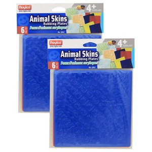 Roylco® Animal Skins Rubbing Plates, 6 Per Pack, 2 Packs - 1 of 2