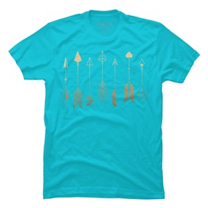 Men's Design By Humans Be Brave Little Arrow (gold) By staceyroman T-Shirt - 1 of 2