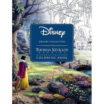 Disney Dreams Collection Thomas Kinkade Studios Coloring Book - by  Thomas Kinkade & Thomas Kinkade Studios (Paperback)