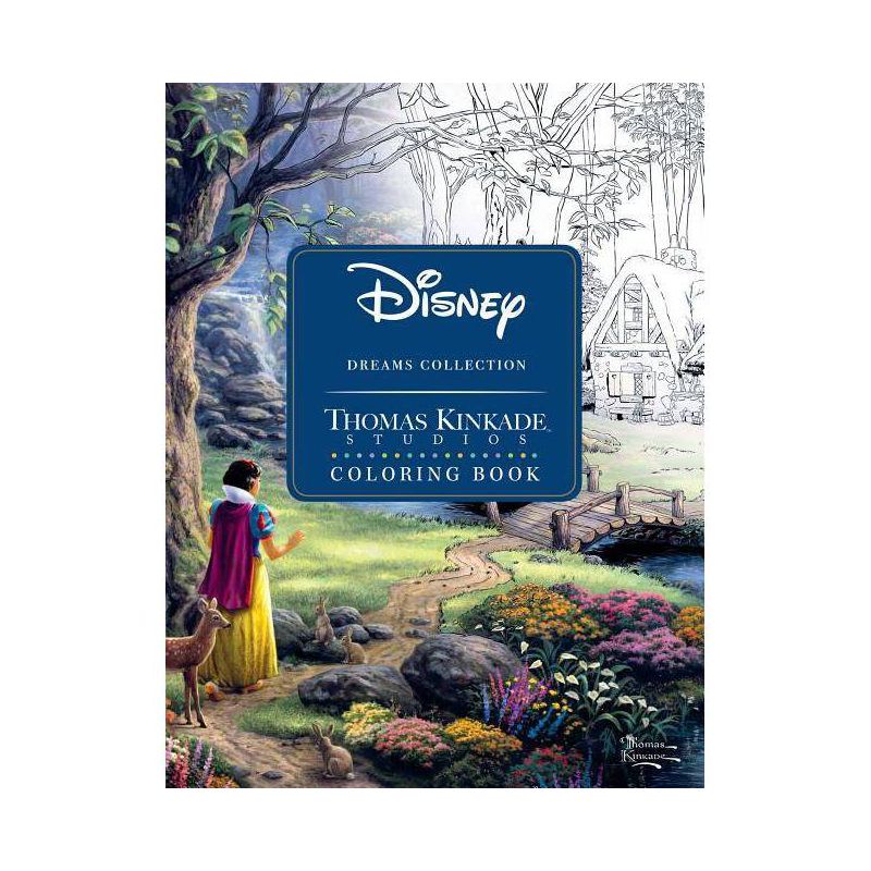 Disney Dreams Collection Thomas Kinkade Studios Coloring Book - by  Thomas Kinkade & Thomas Kinkade Studios (Paperback), 1 of 2
