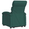 vidaXL Electric Stand Up Massage Recliner Chair-Dark Green Fabric-Motorized Lift-Assist-135° Recline-6-Point Vibration - 4 of 4
