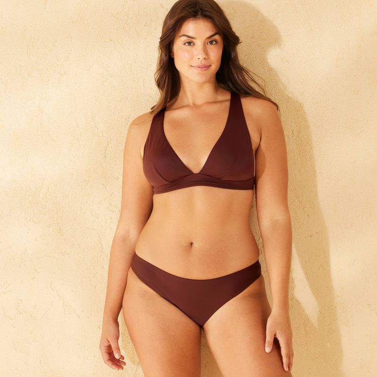 Women's Scoop Front Low-Rise Extra High Leg Cheeky Bikini Bottom - Shade & Shore™, 4 of 7