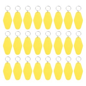Unique Bargains Blank Vintage Motel Hotel Keychains Key Tag 24 Pcs - 1 of 4