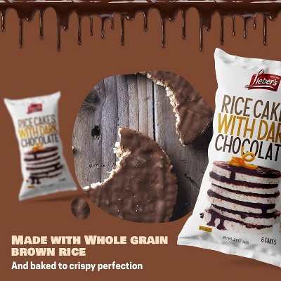 Lieber's Rice Cakes Dark Chocolate Coated - 3.1oz