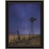 HomeRoots Starlit Night Black Framed Print Wall Art - 4 of 4
