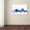 Trademark Fine Art -Michael Tompsett 'Detroit Michigan Skyline II' Canvas Art - 3 of 3