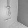 BWE 12 in. Wall Mounted Corner Shower Foot Rest Bar for Shaving Legs Bathroom/Spa - 3 of 4