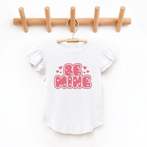 The Juniper Shop Be Mine Bubble Toddler Flutter Sleeve Tee - 1 of 3