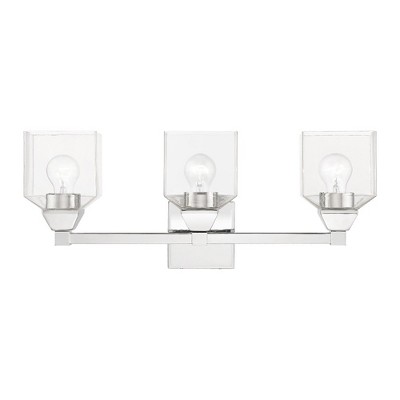 Livex Lighting Aragon 3 - Light Vanity in  Polished Chrome